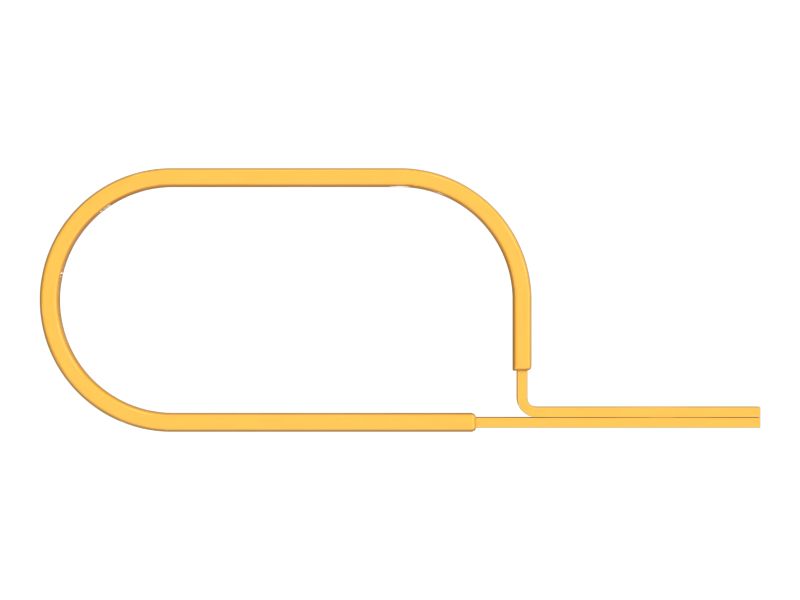 Р-образный зажим для двух шлангов