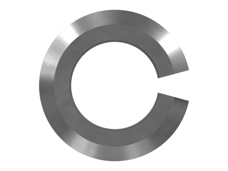 Торцевой пружинный штифт с фаской длиной 12,70 мм