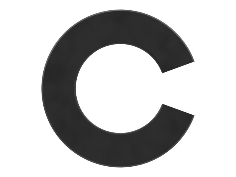 Стальной пружинный палец с пазом, длина 25,40 мм