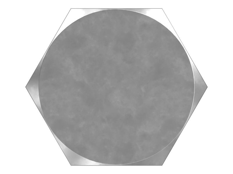 Болт с шестигранной головкой диаметром 0,375 дюйма