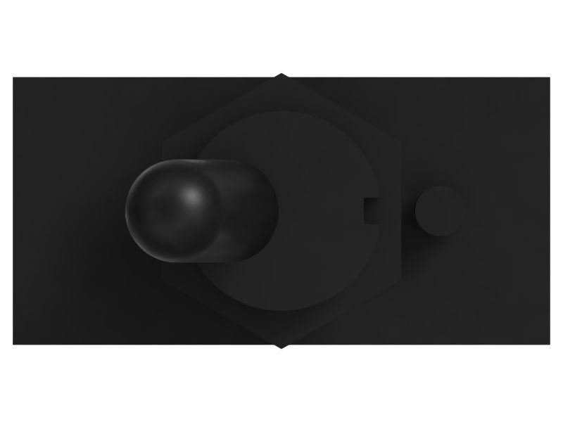 Однополюсный тумблер 28 В