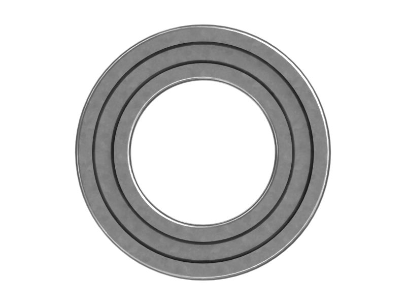 Однорядный шариковый подшипник, внутренний диаметр 35 мм