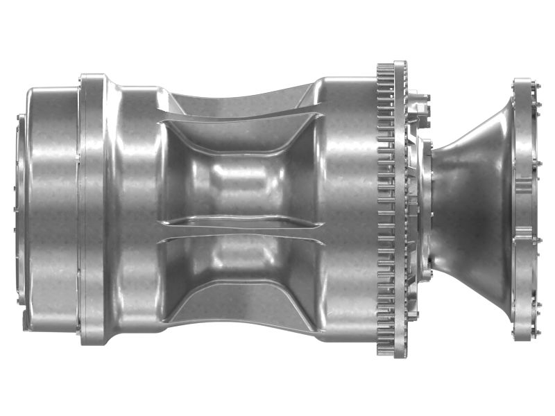 Узел колеса, бортовой редуктор и тормоз