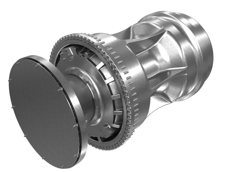 Узел колеса, бортовой редуктор и тормоз