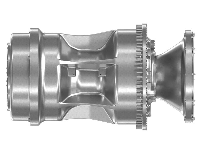 Узел колеса, бортовой редуктор и тормоз