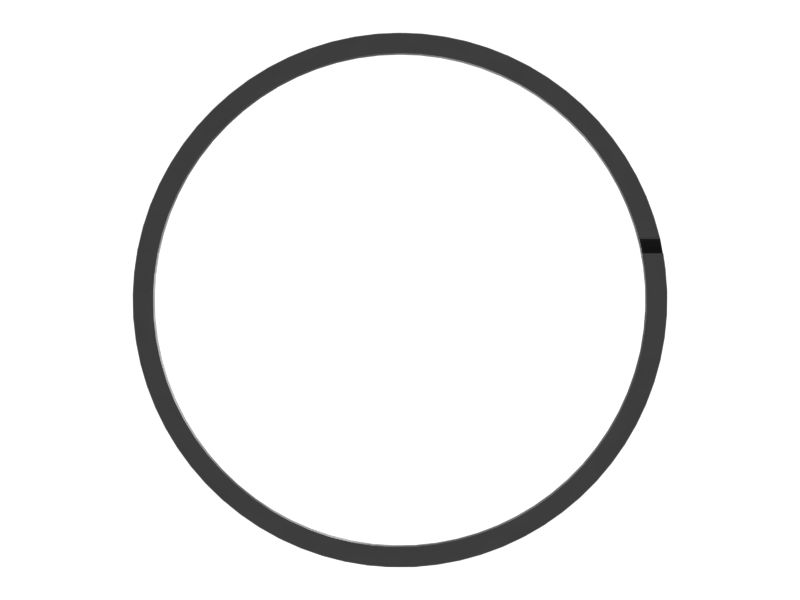 Износное кольцо направляющей штока поршня, диаметр отверстия 80 мм