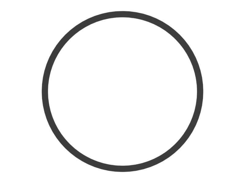 Резиновое опорное кольцо с внутренним диаметром 69,61 мм