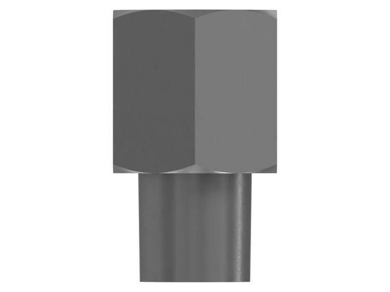 Прямой переходной патрубок с шестигранной головкой 1/2-14 NPTF