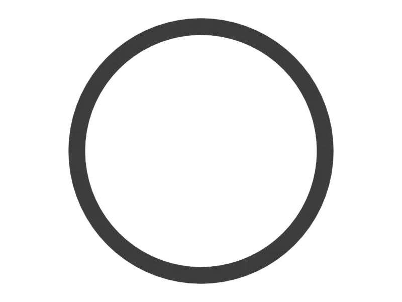 Круглая прокладка толщиной 0,8 мм