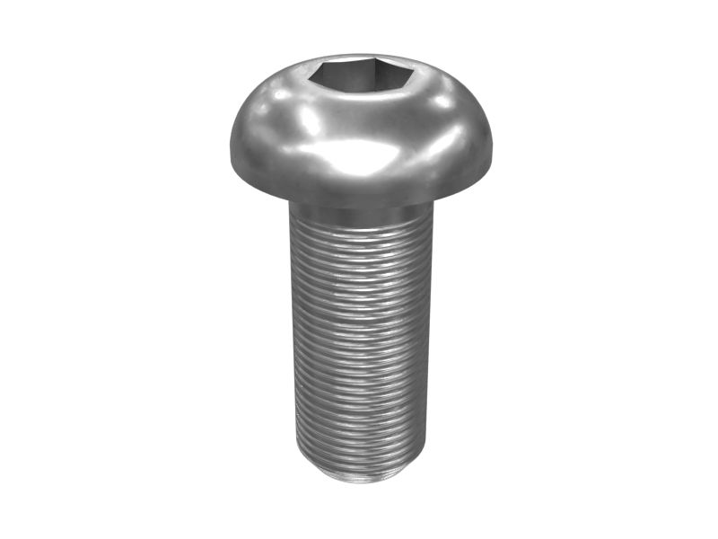 Винт с пуговичной головкой длиной 20 мм