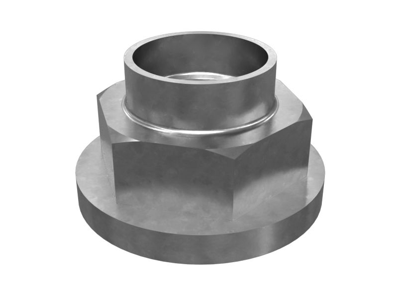 Шестигранная фланцевая гайка M24 x 1,5 мм