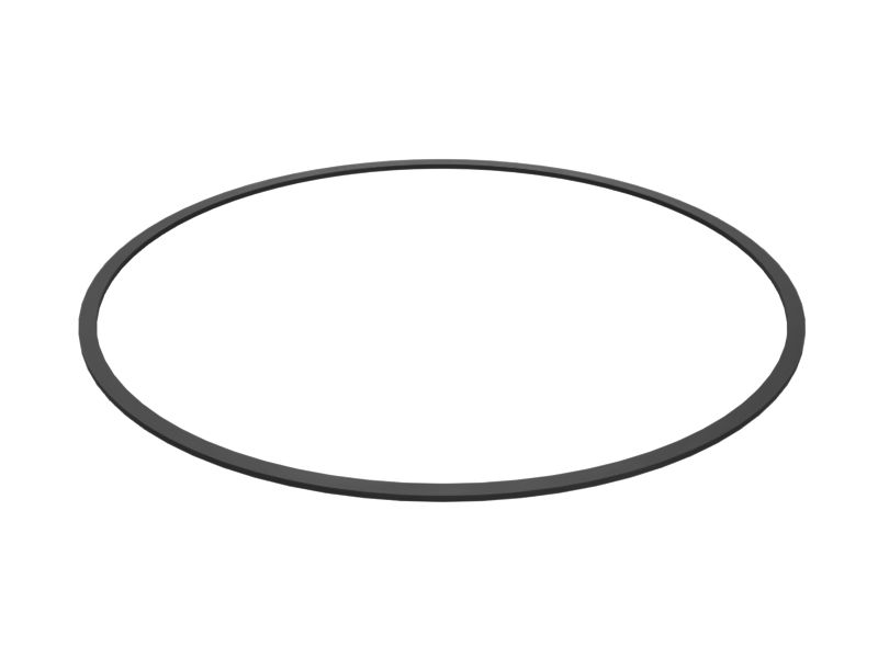 4J-9221: Anello di spallamento in gomma del diametro interno di 124,28 mm