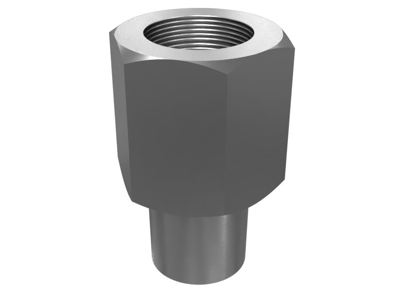 Прямой переходной патрубок с шестигранной головкой 1/2-14 NPTF