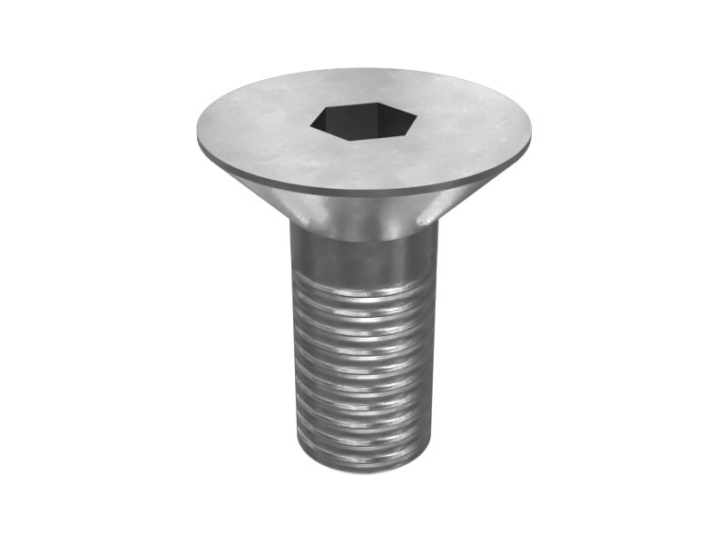 Винт с плоской головкой длиной 20 мм и стопорной накладкой