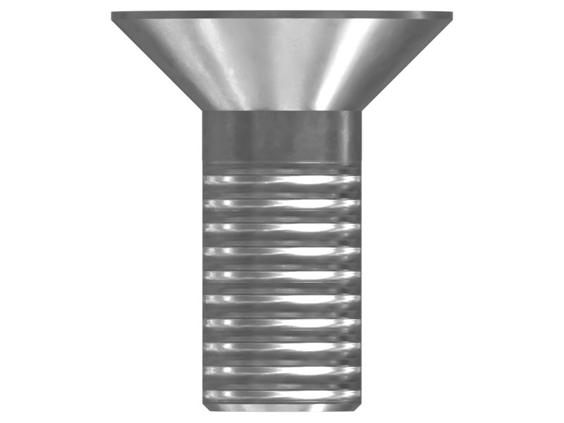 Винт с плоской головкой длиной 20 мм и стопорной накладкой