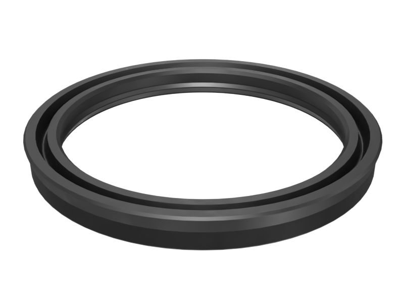 Уплотнение П-образной манжеты штока цилиндра с внутренним диаметром 64,26 мм