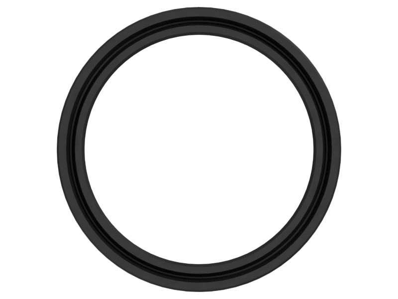 Уплотнение П-образной манжеты штока цилиндра с внутренним диаметром 64,26 мм