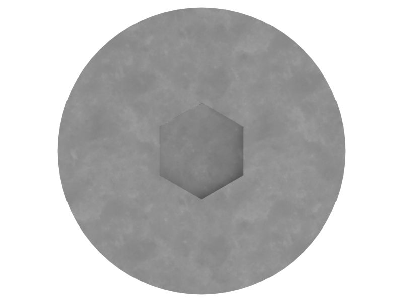 Винт с плоской головкой длиной 20 мм и стопорной накладкой