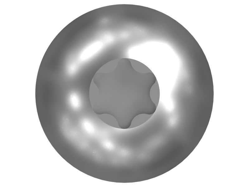 Винт со сферической головкой длиной 16 мм