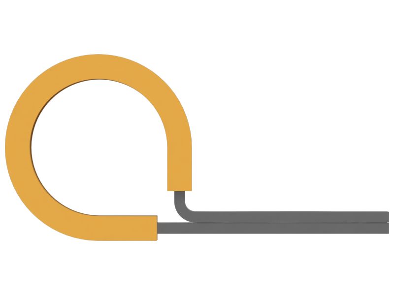 Стальной петлевой зажим внутреннего диаметра 15,88 мм