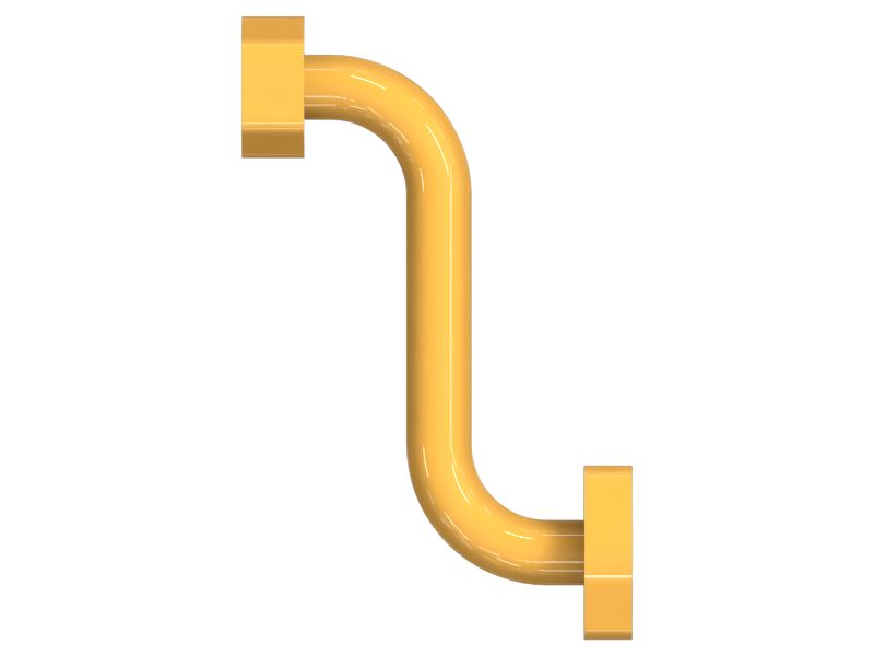 Однокомпонентный патрубок с торцевыми фланцами 38,10 мм