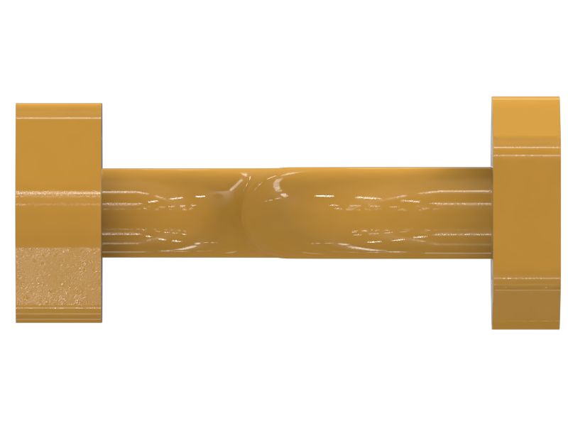 Однокомпонентный патрубок с торцевыми фланцами 38,10 мм