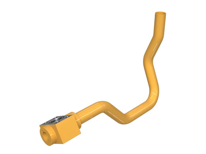 519-5498: Стальной патрубок в сборе