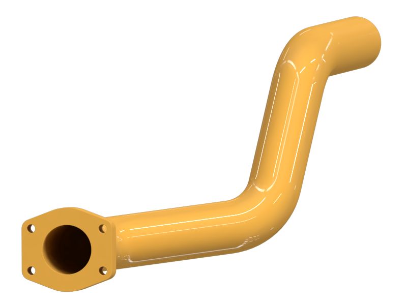 Цельная трубка с фланцами на концах 88,90 мм