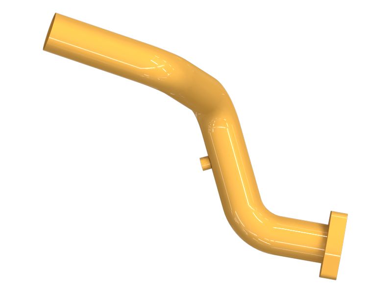 Цельная трубка с фланцами на концах 88,90 мм