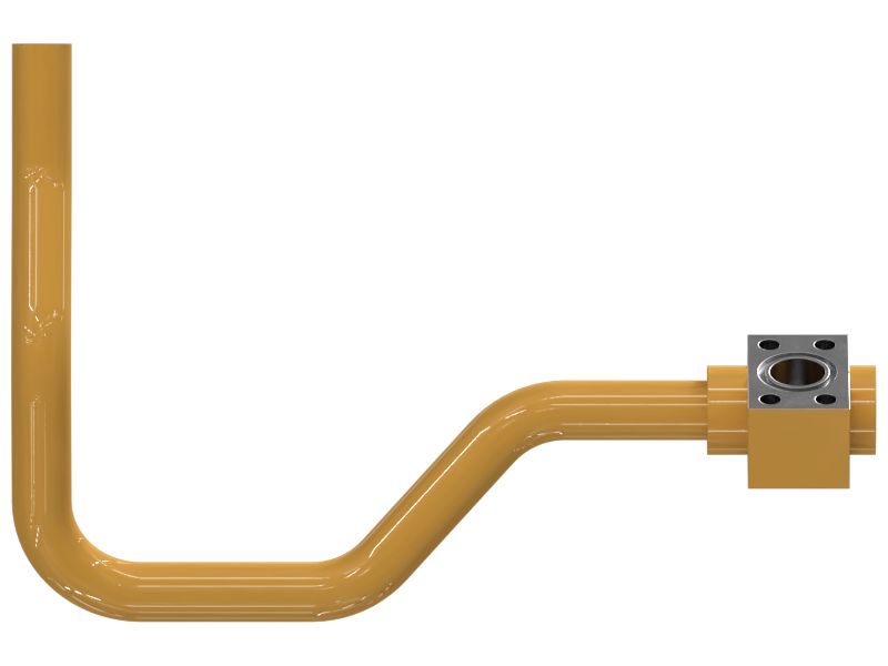 Стальной патрубок в сборе