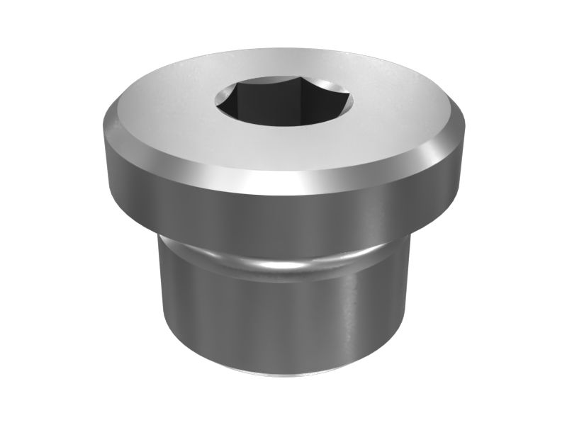 Заглушка с отверстием на торцевой стороне в сборе