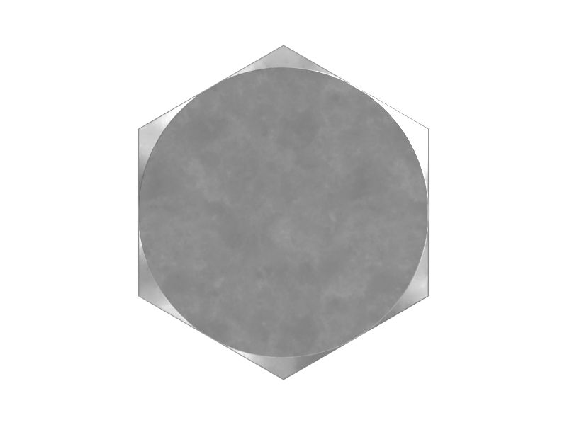 Болт с шестигранной головкой 3/8''-16 x 1''