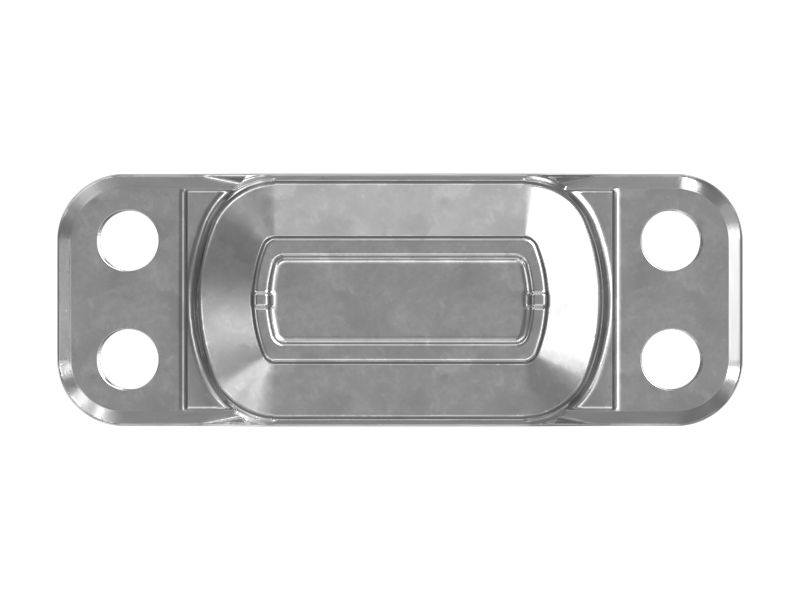 35-миллиметровая стальная крышка подшипника с четырьмя монтажными отверстиями