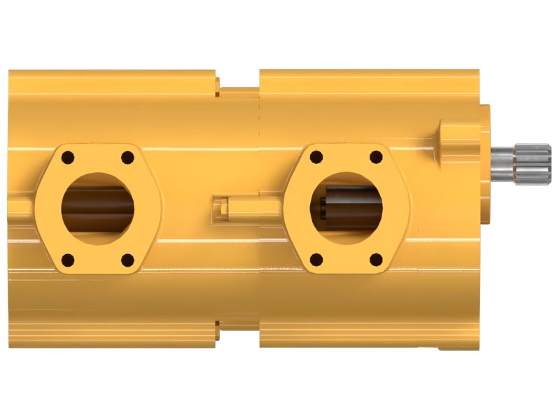 Двухсекционный шестеренчатый насос