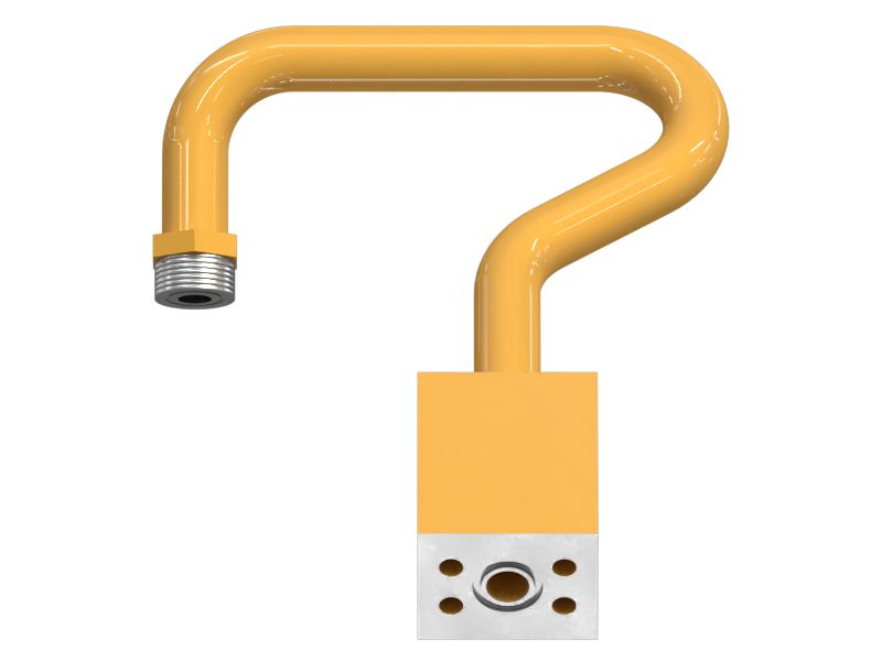 1 - 3/16 - 12 Трубка гидравлического шланга с резьбой