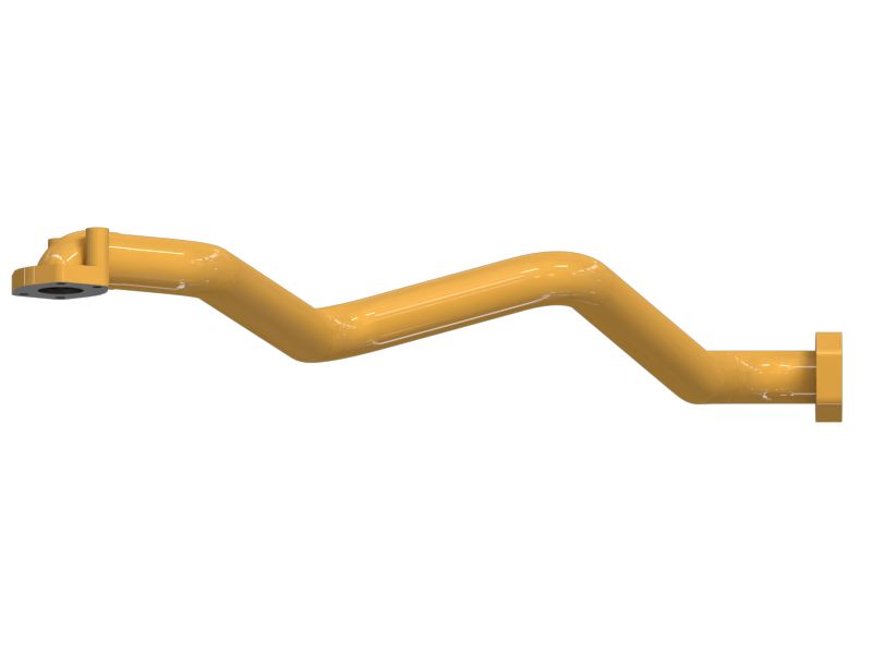 Гидравлическая трубка с фланцем на конце 57,15 мм