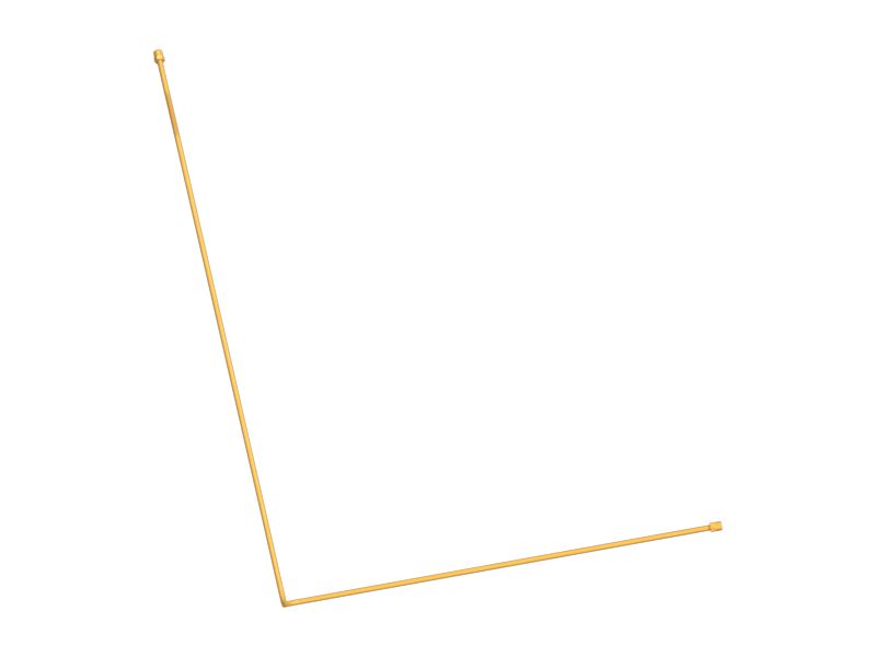 Смазочный патрубок с несколькими изгибами в сборе