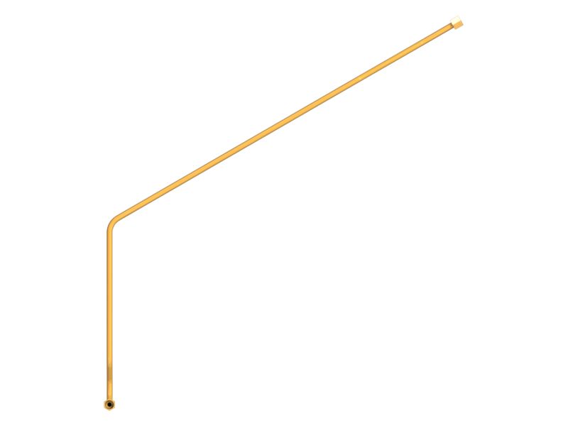 Гидравлическая тормозная трубка с несколькими изгибами в сборе