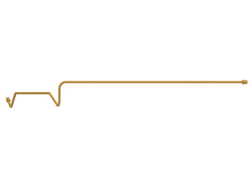 Смазочный патрубок с несколькими изгибами в сборе