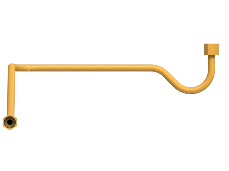 Гидравлическая тормозная трубка с несколькими изгибами в сборе