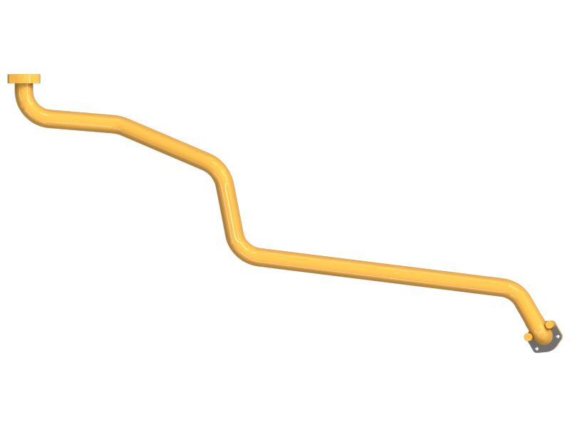 Гидравлическая трубка с фланцем на конце 57,15 мм