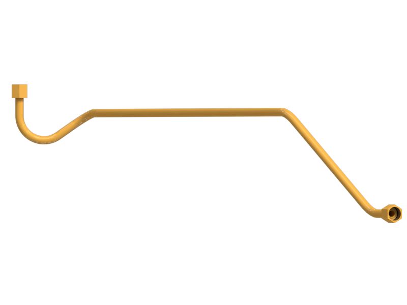 Гидравлическая тормозная трубка с несколькими изгибами в сборе