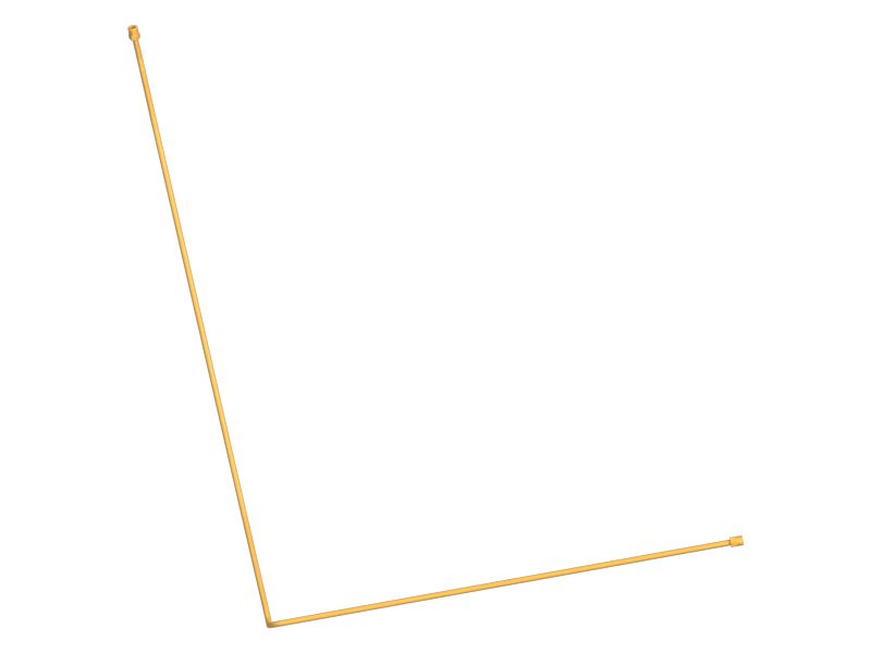 Смазочный патрубок с несколькими изгибами в сборе