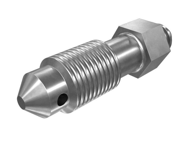 • Винт для отвода воздуха с резьбой 7/16-20 UNF-2A