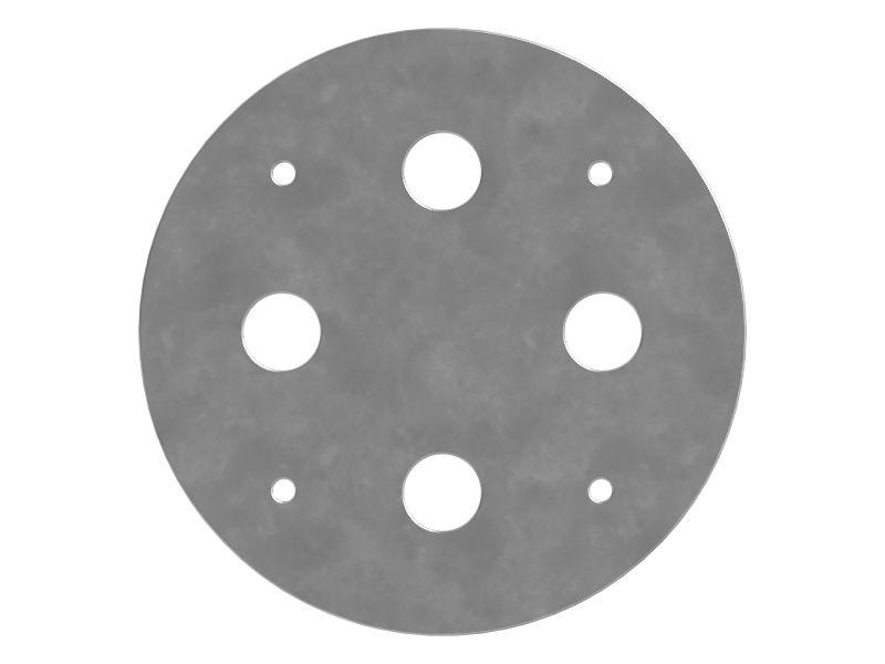 Опорная плита опоры цапфы, толщина 21,44 мм