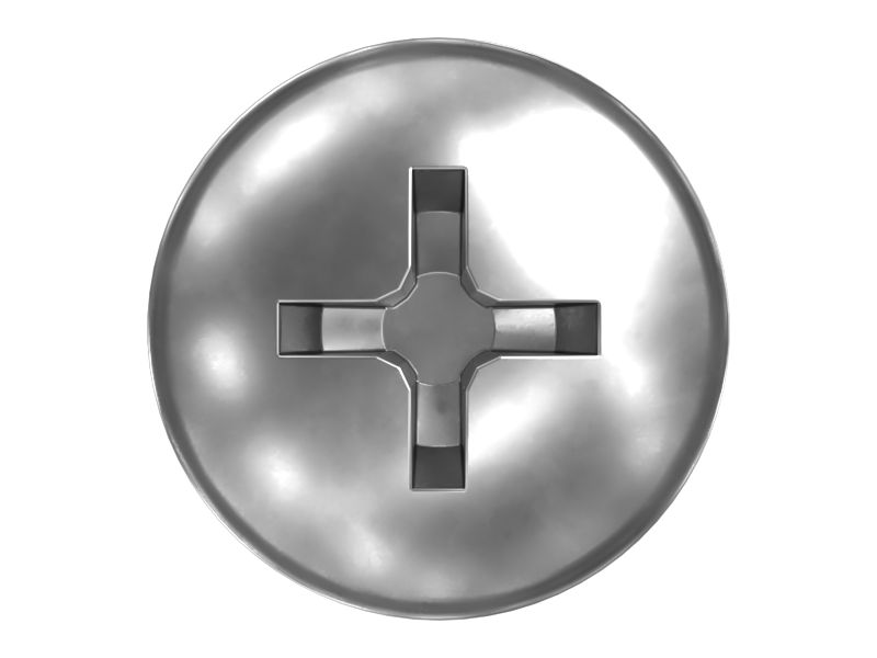 Стальной винт длиной 15,88 мм с плоской головкой