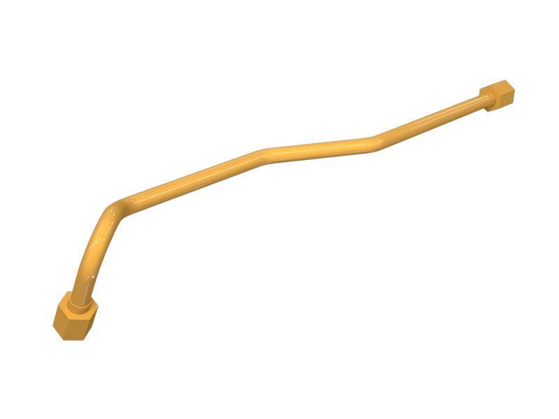 Одиночная раструбная трубка с несколькими изгибами диаметром 9,50 мм