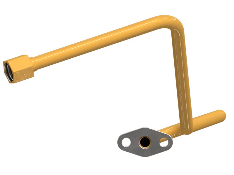 Масляная трубка турбонаддува с фланцем на одном конце 12,70 мм