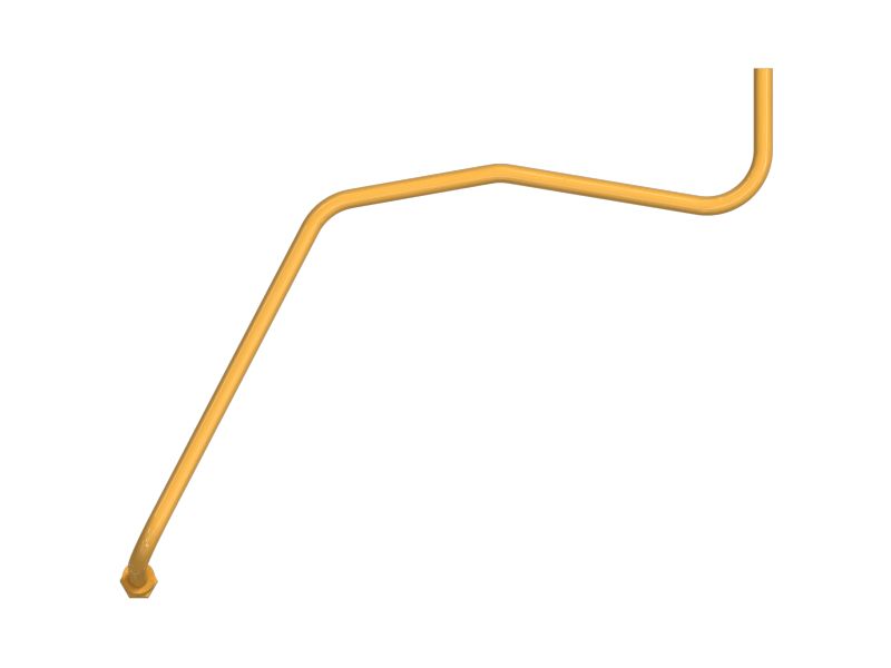 Узел гидравлической трубы с несколькими изгибами