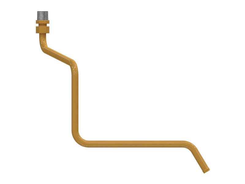 Сливная труба глушителя с наружным диаметром 10,7 мм